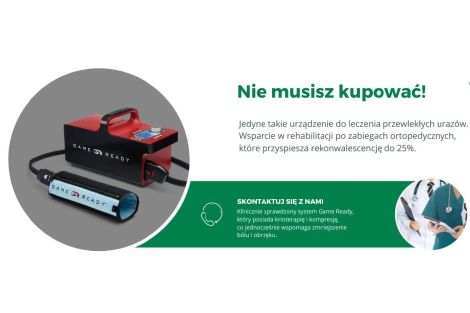 Game Ready - nowoczesny system rehabilitacyjny w naszej wypożyczalni